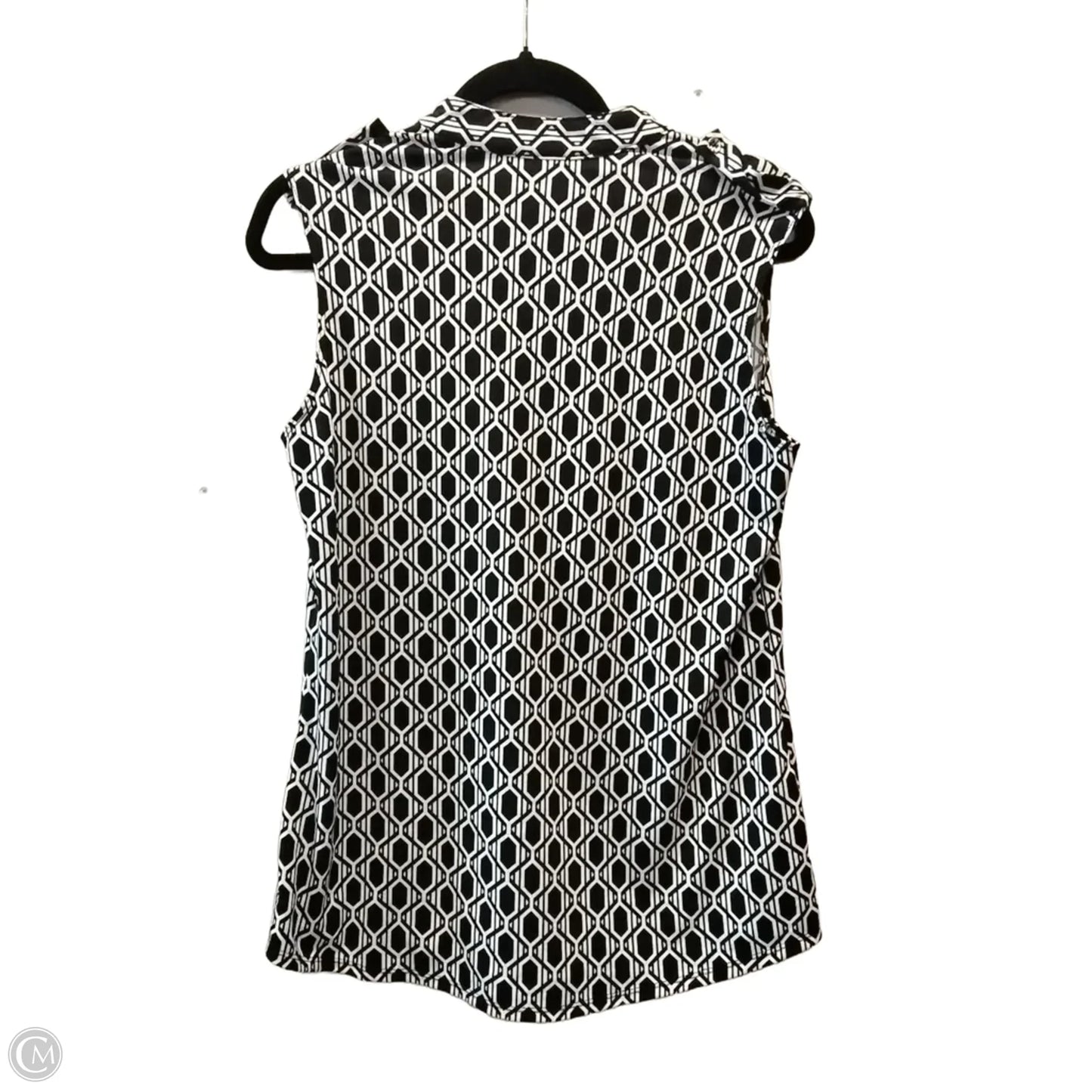 Top Sleeveless By Perseption Concept In Geometric Pattern, Size: L