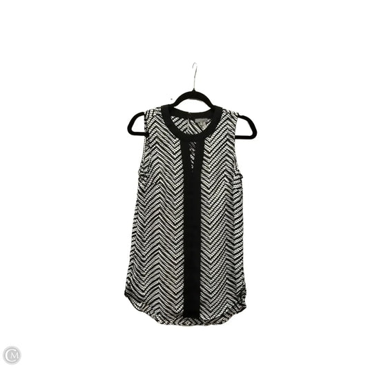 Blouse Sleeveless By Vince Camuto In Polkadot Pattern, Size: Xs