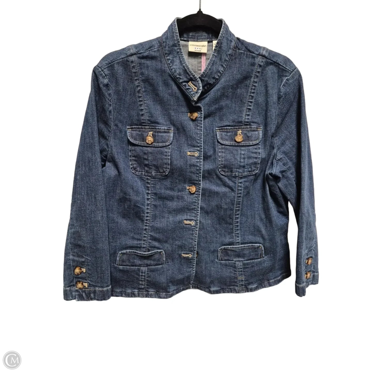 Jacket Denim By Covington In Blue Denim, Size: L