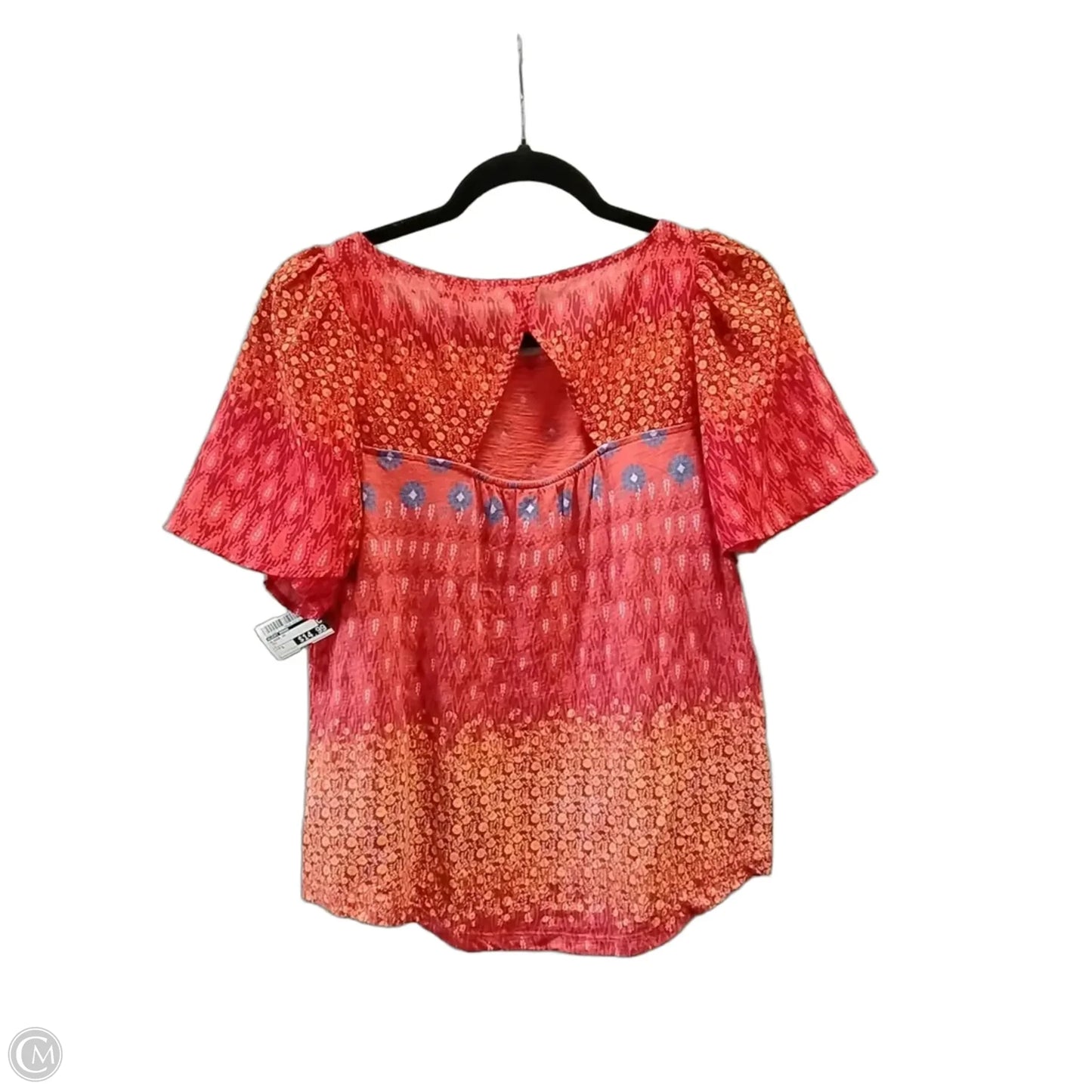 Blouse Short Sleeve By Lucky Brand In Red, Size: S