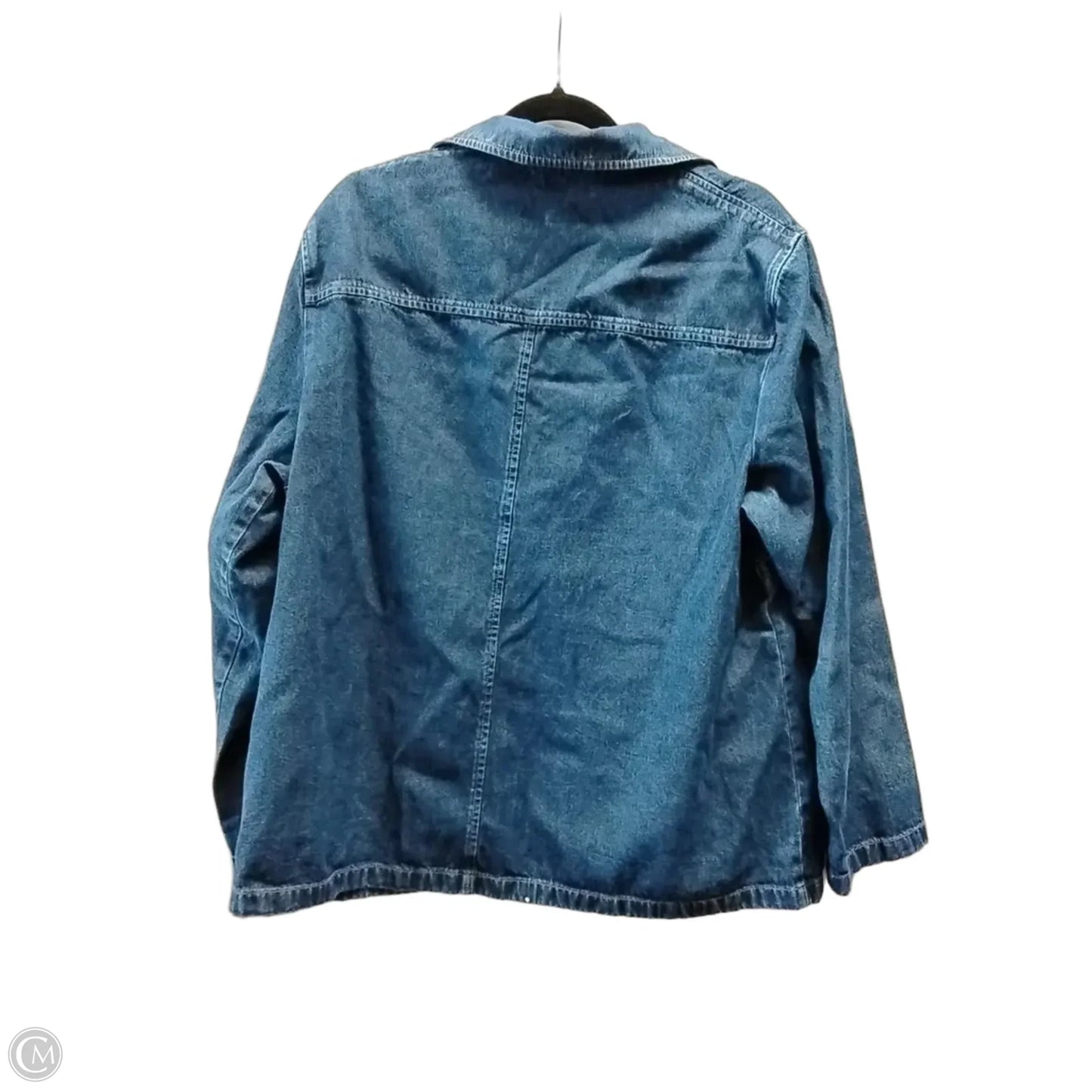 Jacket Denim By Jones New York In Blue Denim, Size: 1x