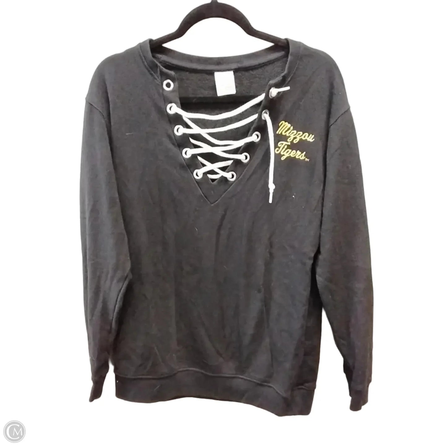 Sweatshirt Crewneck By Pink In Black, Size: Xs