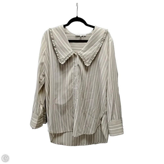 Top Long Sleeve By English Factory In Striped Pattern, Size: S