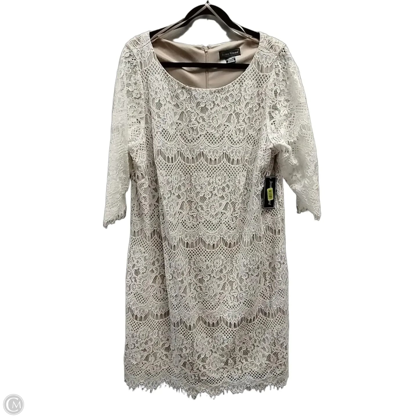 Dress Casual Midi By Jessica Howard In White, Size: 20