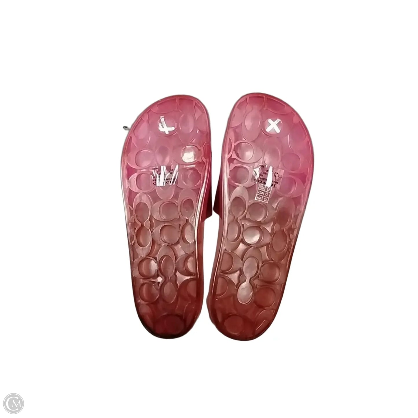 Sandals Designer By Coach In Pink, Size: 9