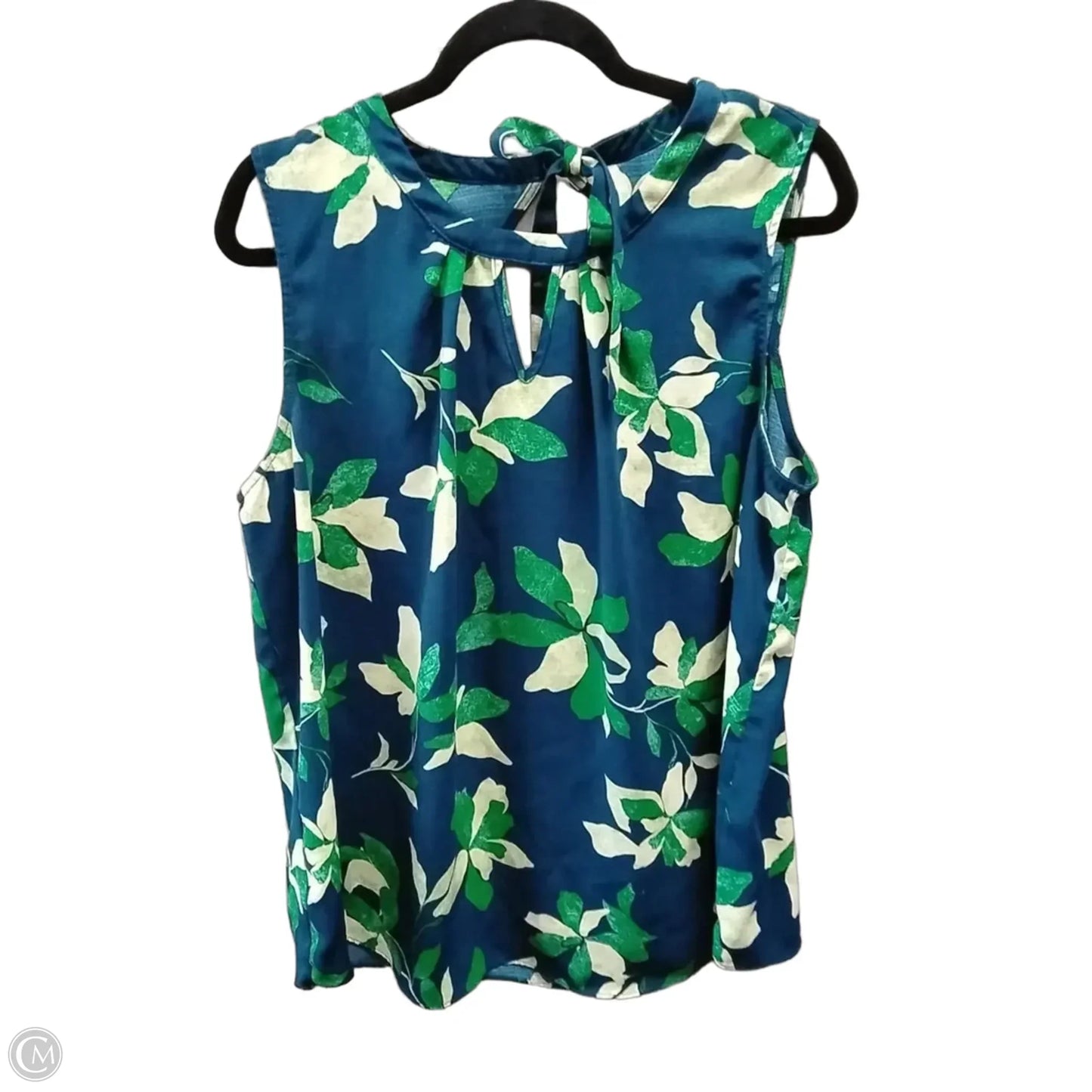 Blouse Sleeveless By Fortune & Ivy In Floral Print, Size: Xxl