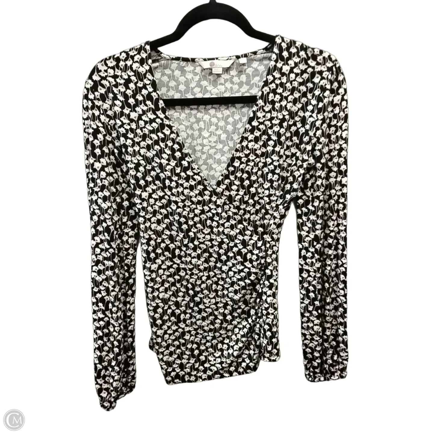 Top Long Sleeve By Boden In Black, Size: 4