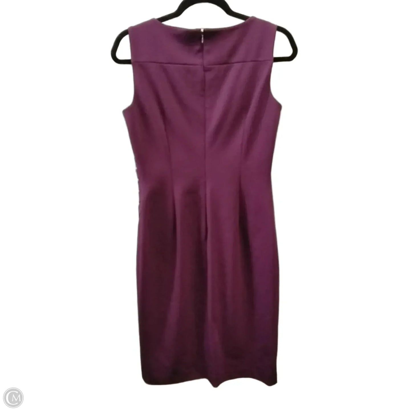 Dress Casual Midi By Calvin Klein In Purple, Size: 4