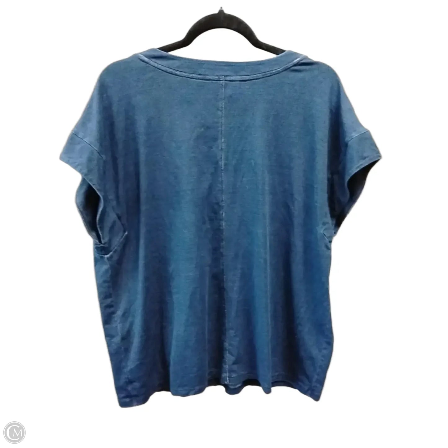 Top Short Sleeve Basic By White House Black Market In Blue, Size: Xl