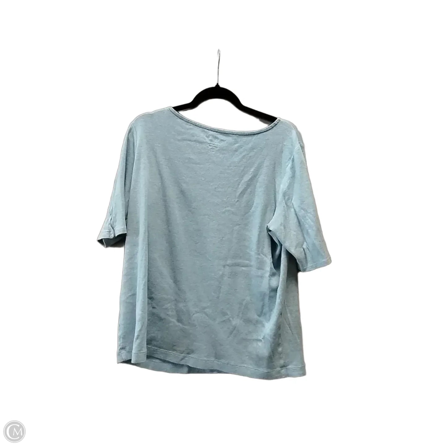 Top 3/4 Sleeve By Chicos In Blue, Size: L
