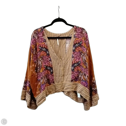 Blouse 3/4 Sleeve By Free People In Multi-colored, Size: L