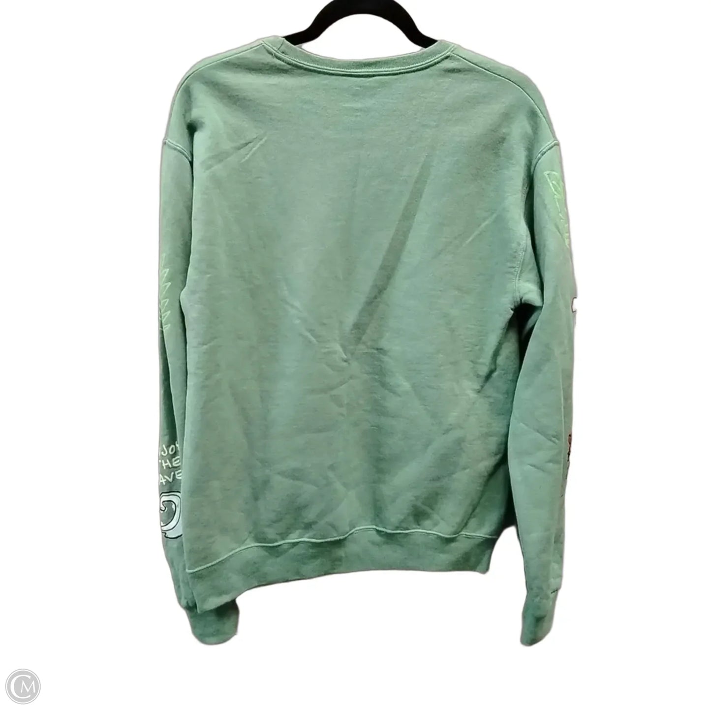 Sweatshirt Crewneck By Disney In Green, Size: S