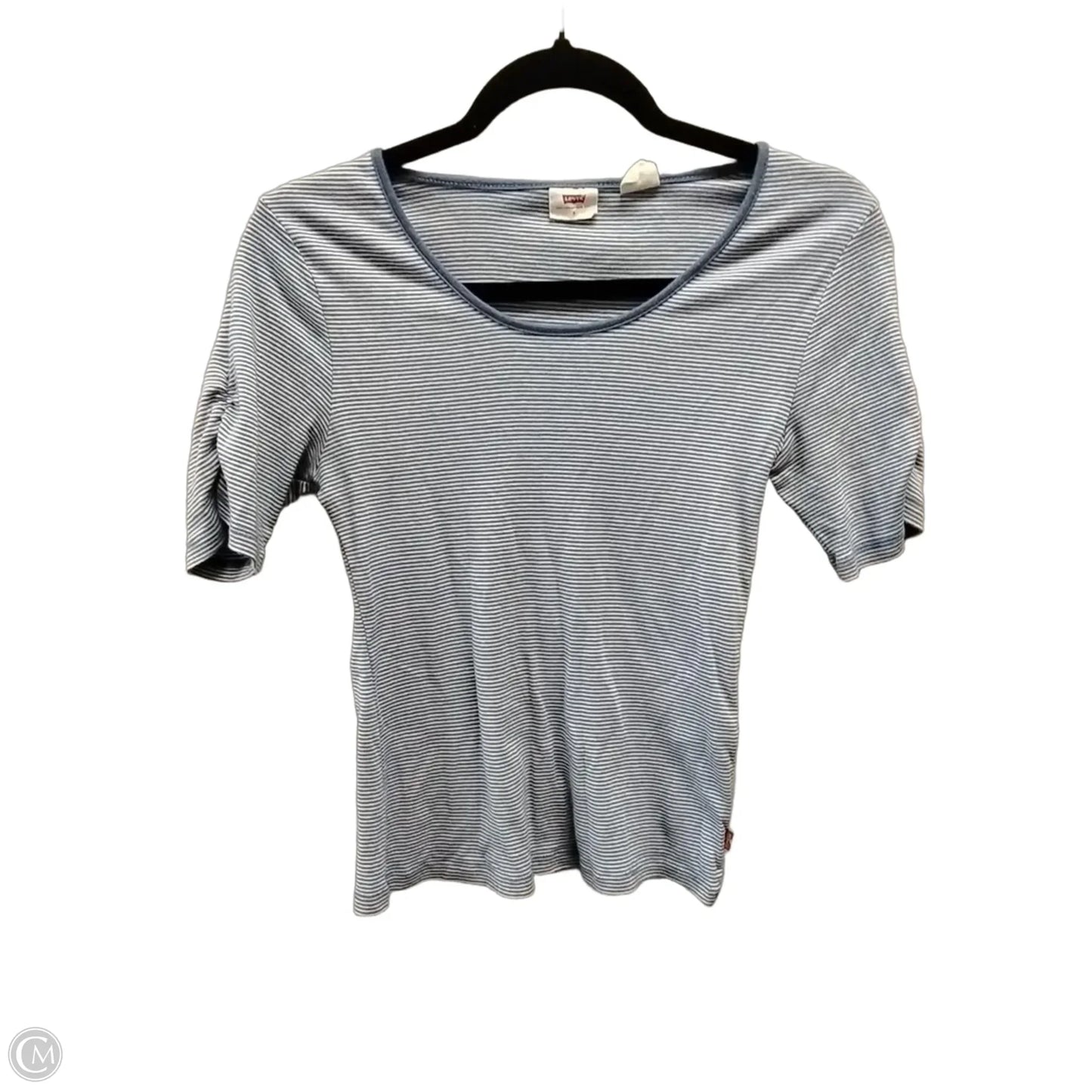 Top Short Sleeve Basic By Levis In Striped Pattern, Size: S
