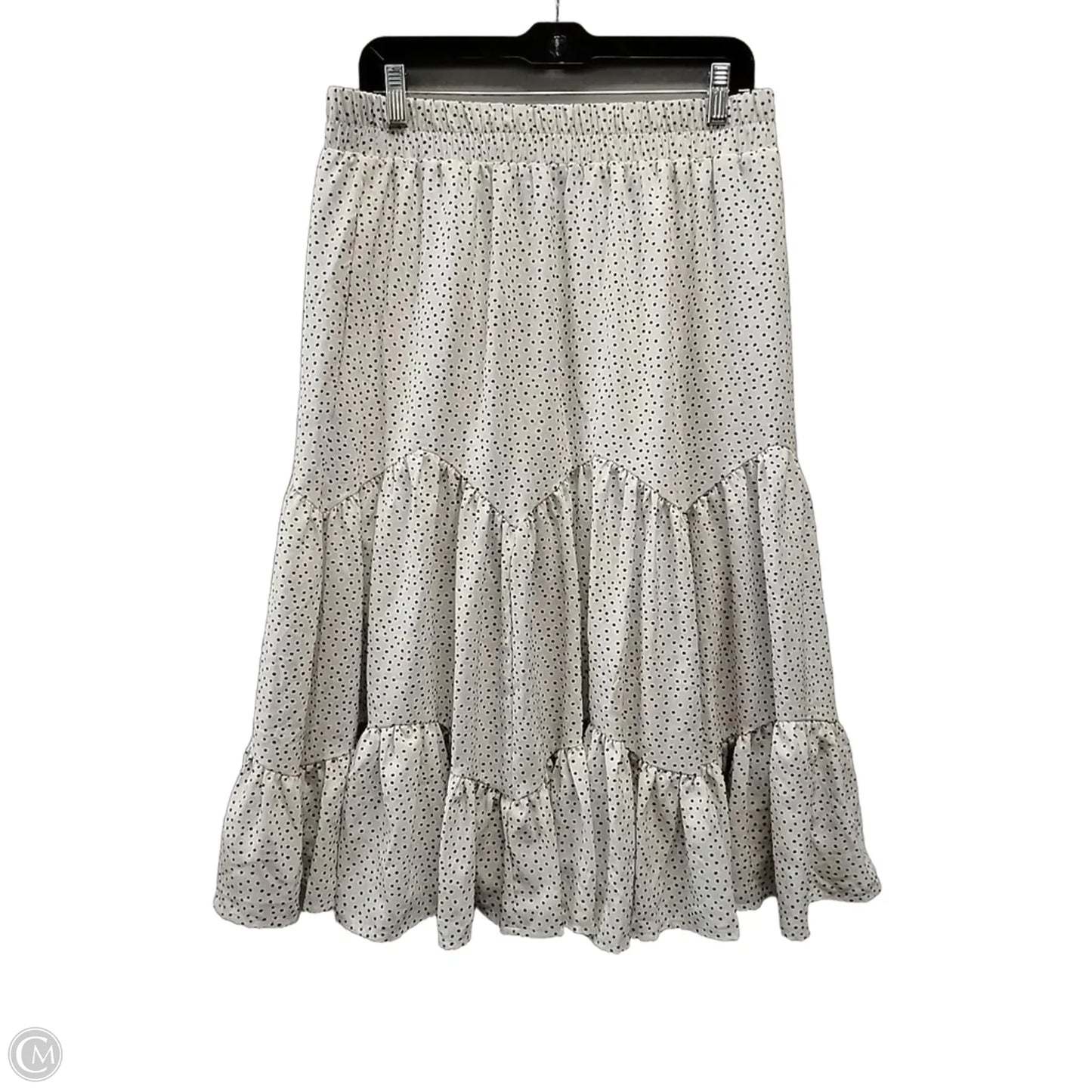 Skirt Maxi By Versona In Polkadot Pattern, Size: L