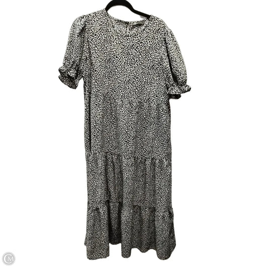 Dress Casual Maxi By Prettygarden In Black & White, Size: L