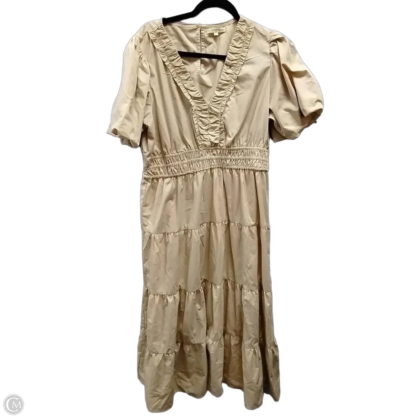 Dress Casual Maxi By Clothes Mentor In Beige, Size: Xl