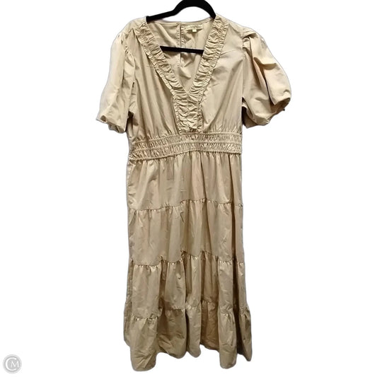 Dress Casual Maxi By Clothes Mentor In Beige, Size: Xl