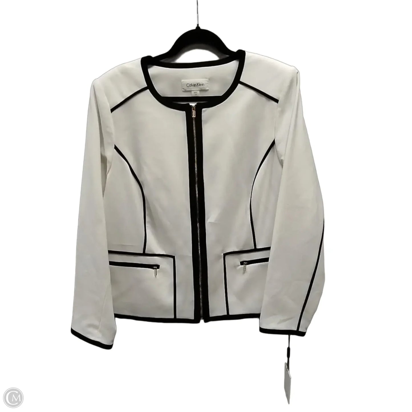 Blazer By Calvin Klein In White, Size: 16
