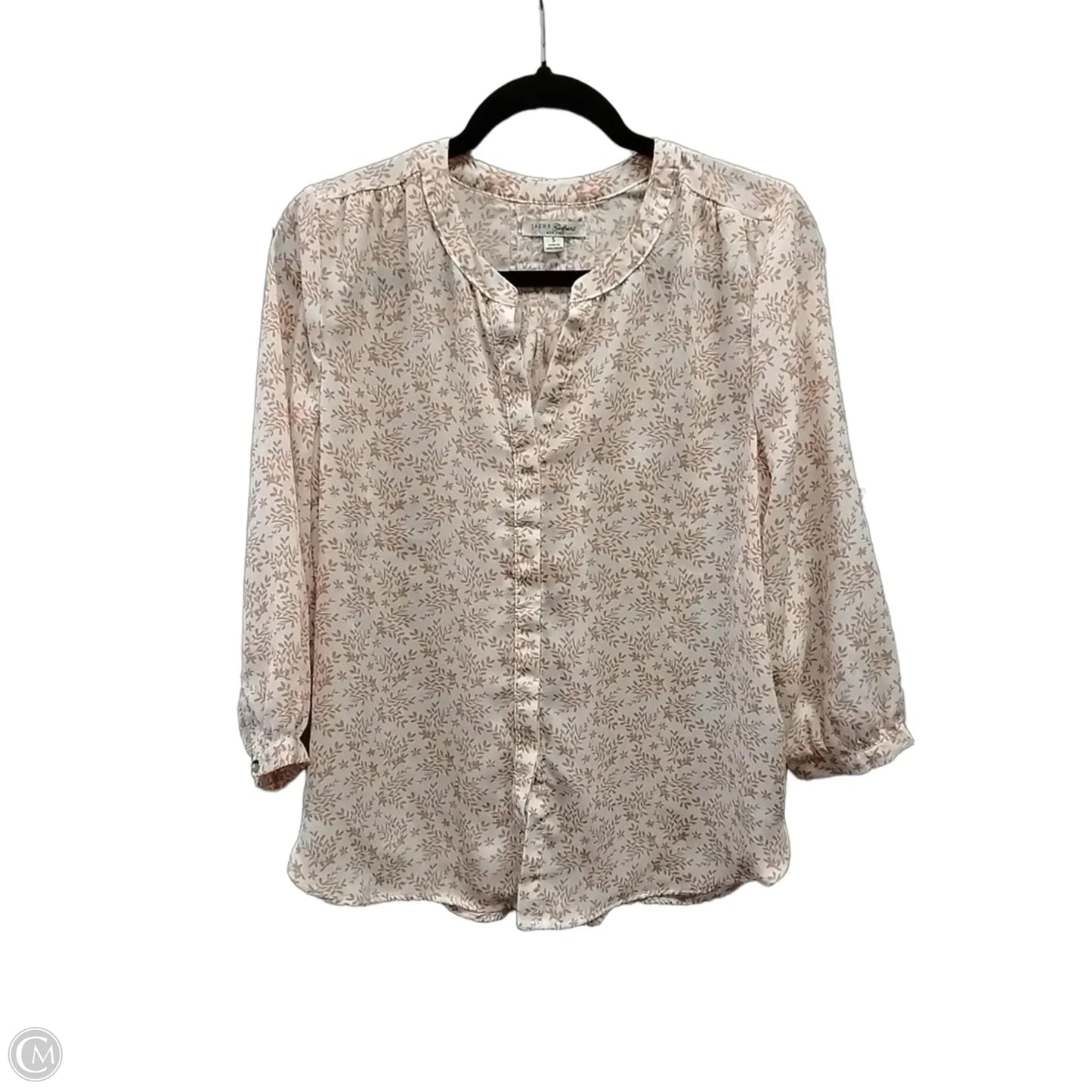 Blouse Long Sleeve By Jachs Girlfirend In White, Size: S