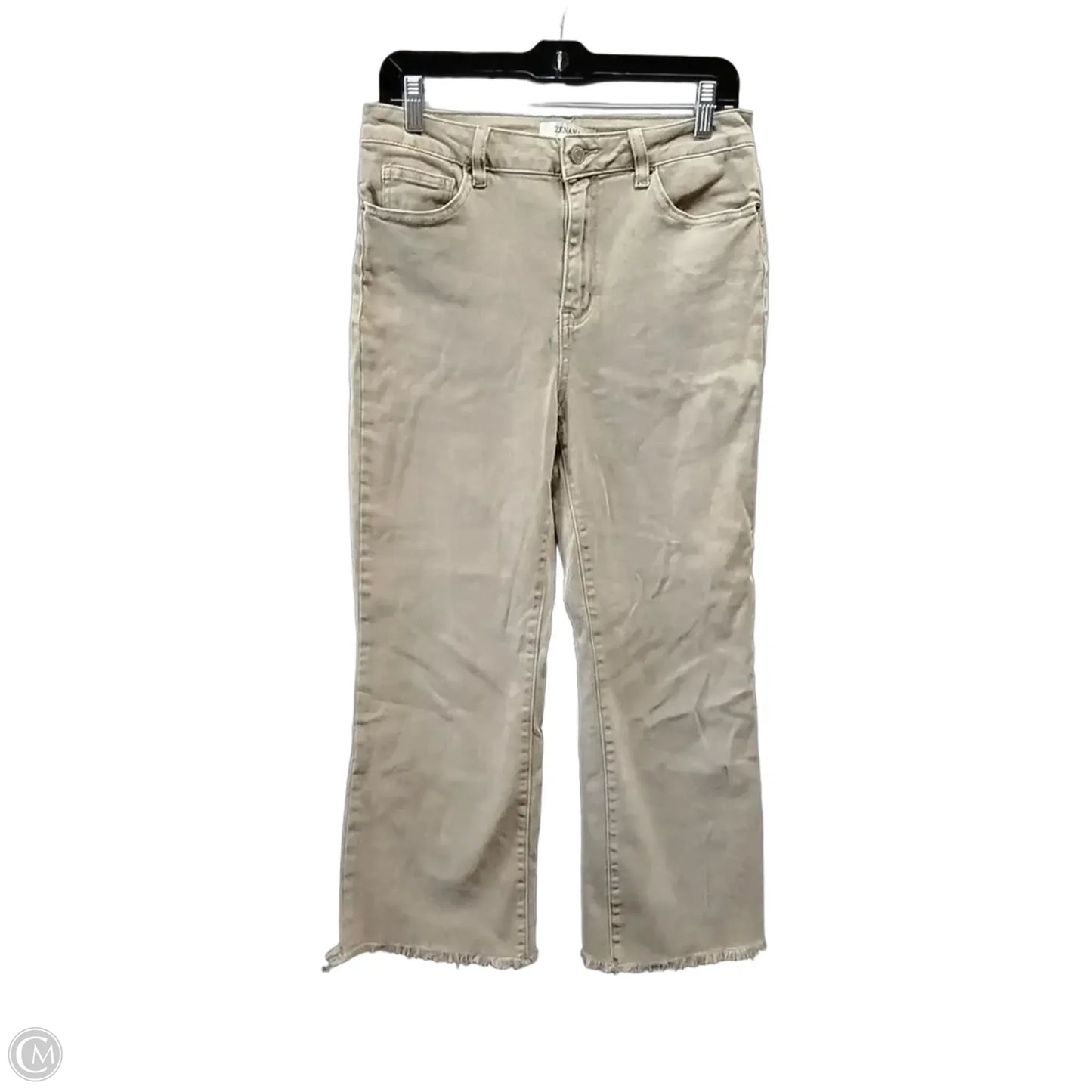 Jeans Wide Leg By Zenana In Brown, Size: M