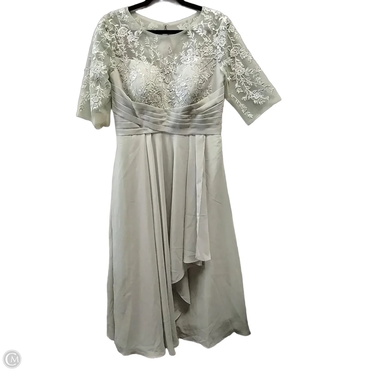 Dress Party Midi By Clothes Mentor In Green, Size: 14