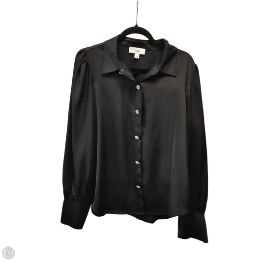 Blouse Long Sleeve By Cece In Black, Size: L