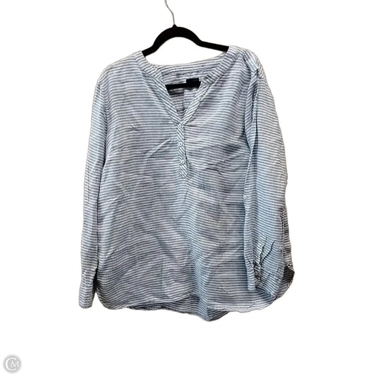 Top Long Sleeve By Talbots In Striped Pattern, Size: Xl