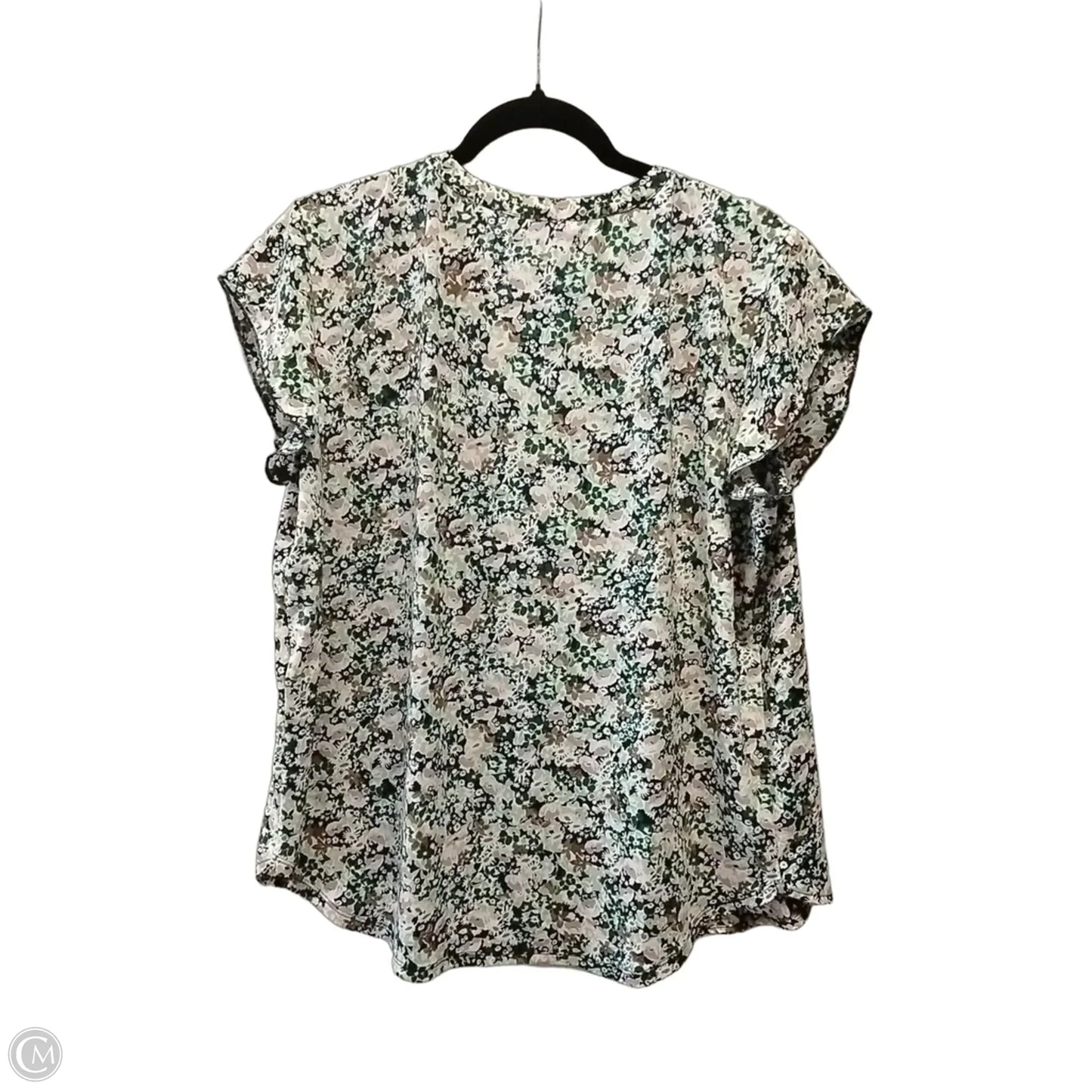 Blouse Short Sleeve By Hawthorn In Floral Print, Size: L