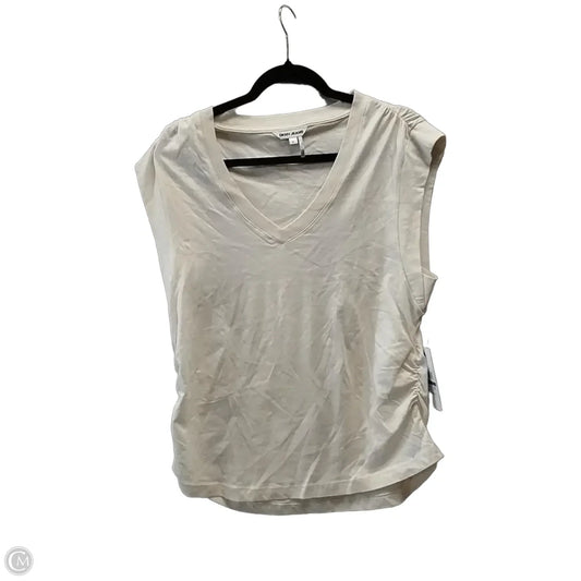 Top Short Sleeve By Dkny In Beige, Size: Xl