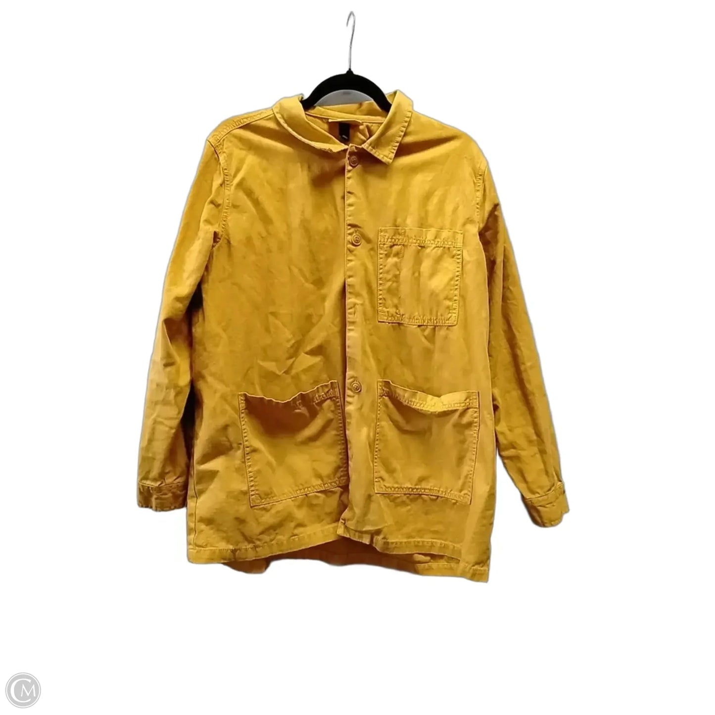 Jacket Denim By Universal Thread In Yellow, Size: L
