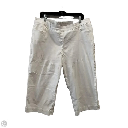 Pants Wide Leg By Allison Daley In White, Size: 18