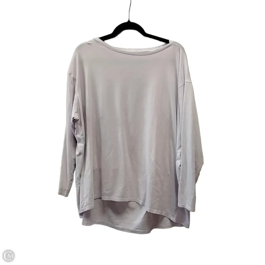 Athletic Top Long Sleeve Collar By Lululemon In Purple, Size: Xl