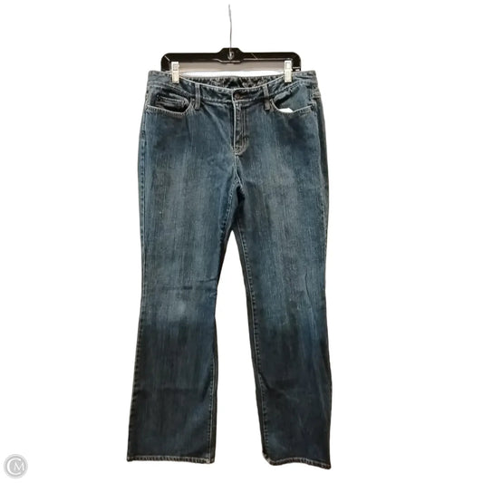 Jeans Boot Cut By Loft In Blue Denim, Size: 12