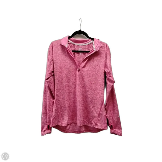 Athletic Jacket By Nike In Pink, Size: M