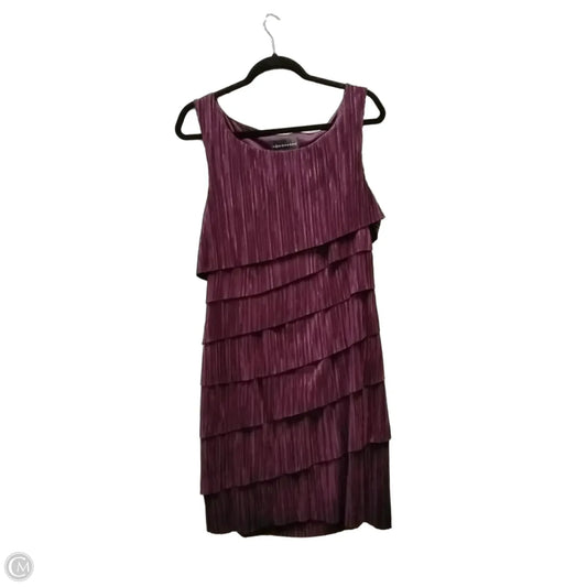 Dress Casual Midi By Connected Apparel In Purple, Size: 14