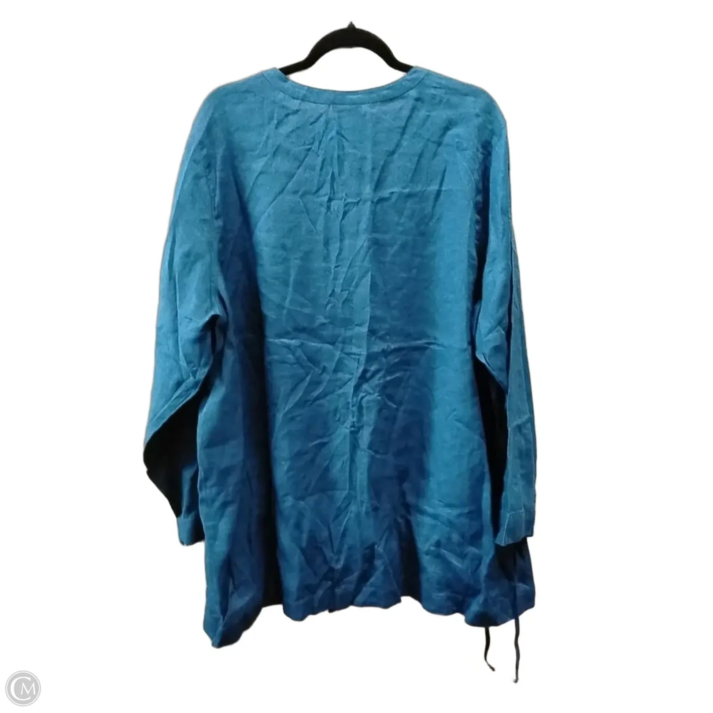 Top Long Sleeve By J. Jill In Blue, Size: 3x