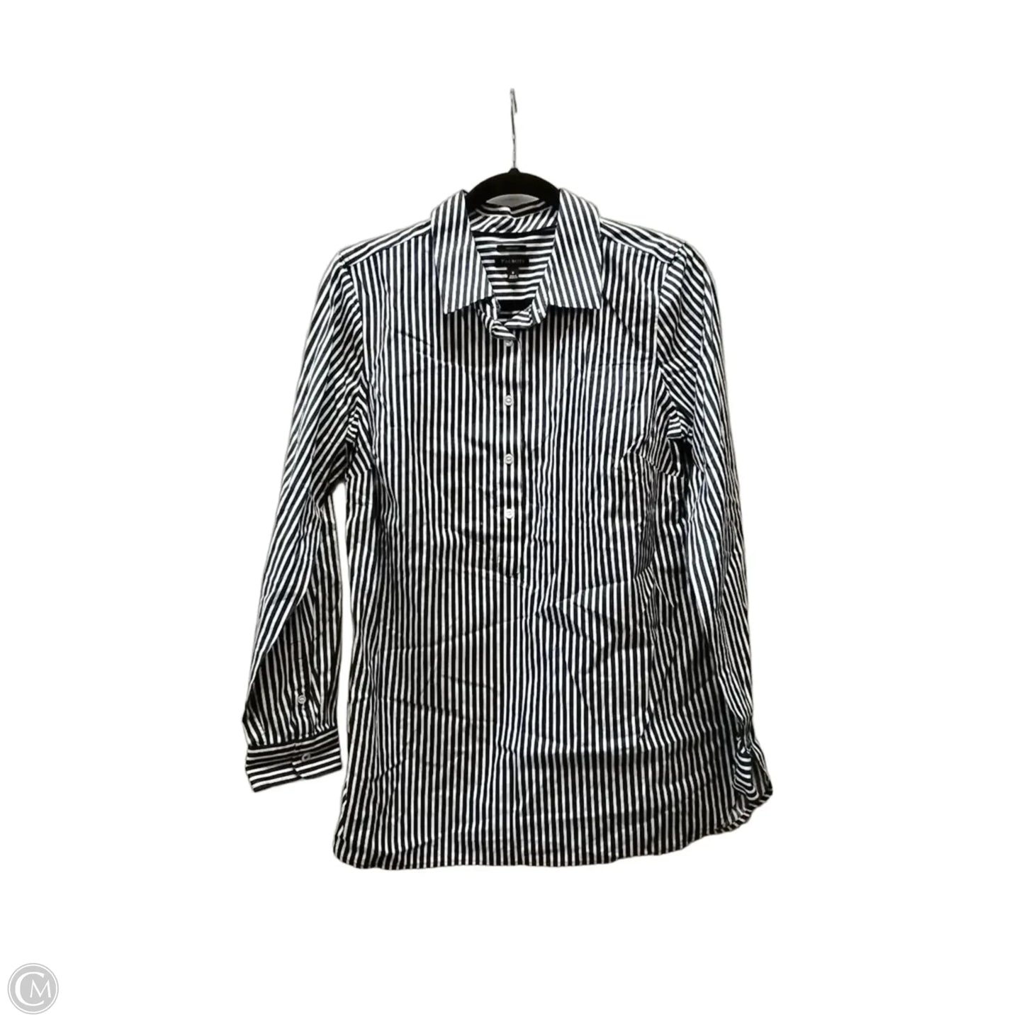 Top Long Sleeve By Talbots In Striped Pattern, Size: 8