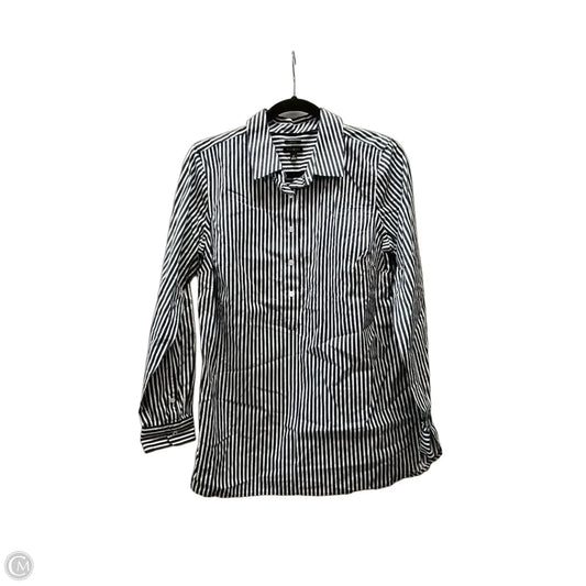 Top Long Sleeve By Talbots In Striped Pattern, Size: 8