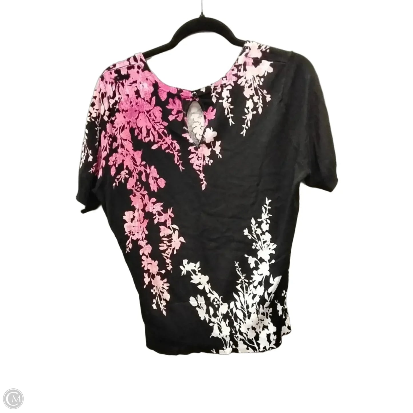 Top 3/4 Sleeve By White House Black Market In Black, Size: L