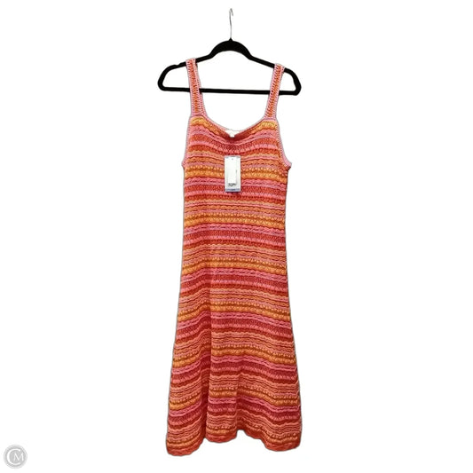 Dress Casual Midi By Jessica Simpson In Striped Pattern, Size: L
