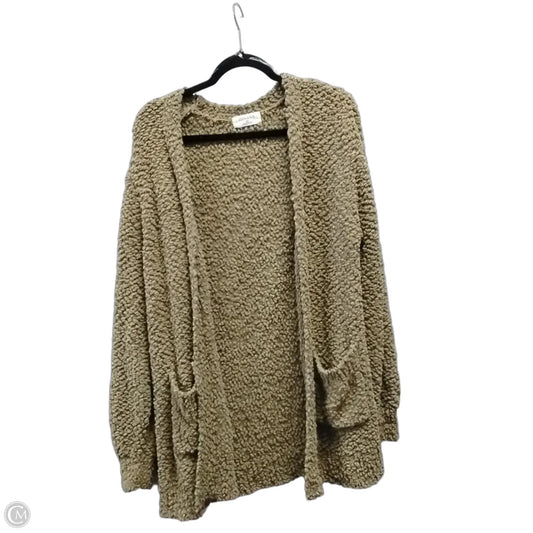 Cardigan By Zenana In Green, Size: Xl