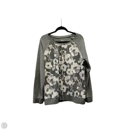 Sweatshirt Crewneck By Bass In Grey, Size: Xl