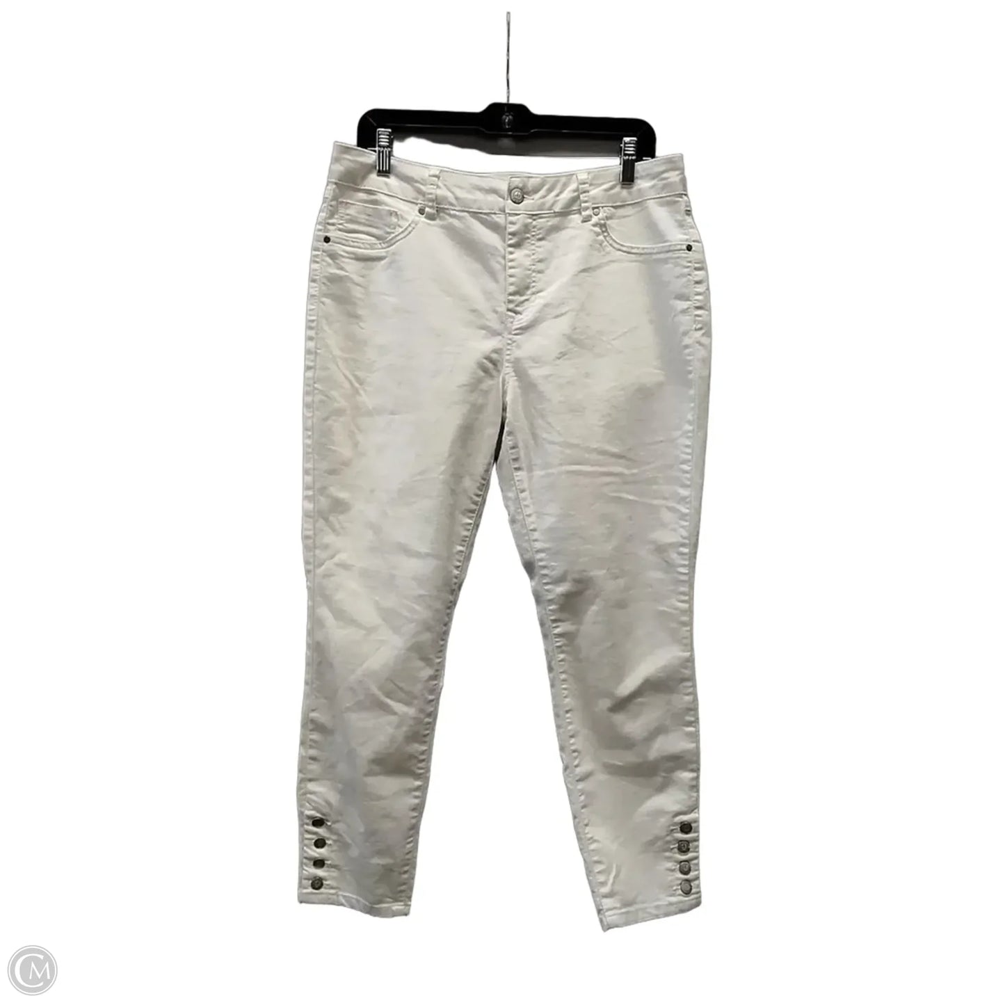 Jeans Skinny By D Jeans In White, Size: 14