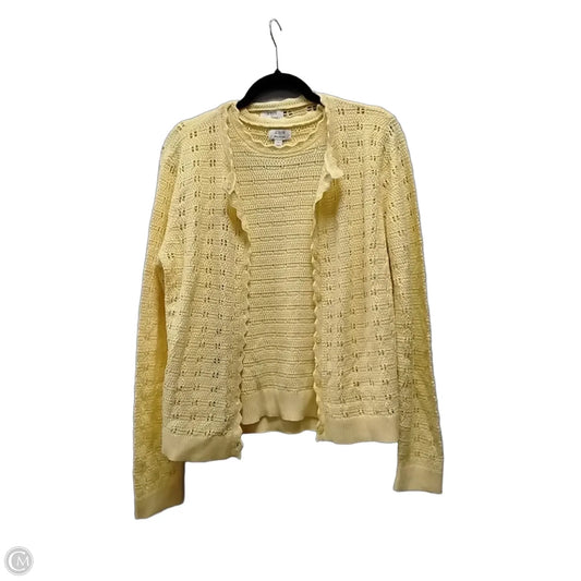 Cardigan By J. Crew In Yellow, Size: L