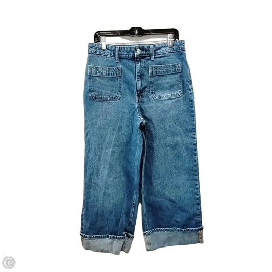 Jeans Wide Leg By Free Assembly In Blue Denim, Size: 12