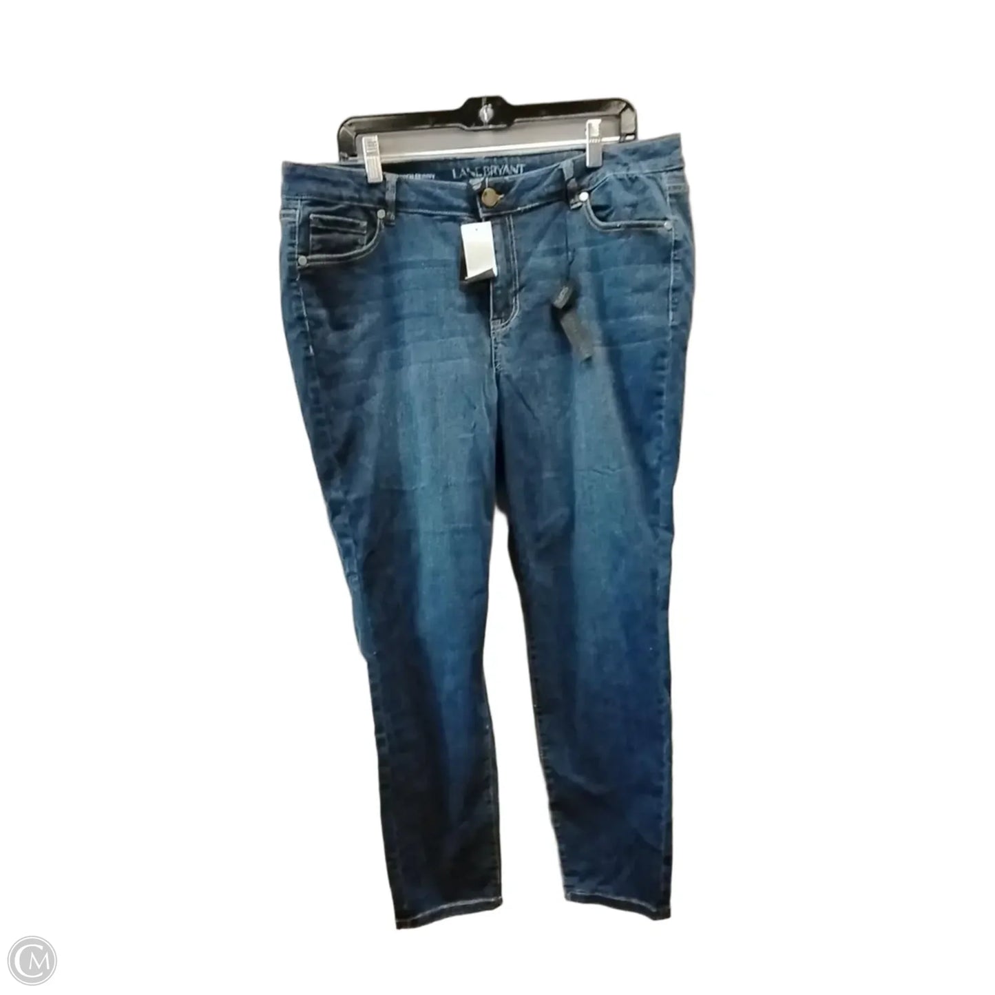 Jeans Skinny By Lane Bryant In Blue Denim, Size: 18
