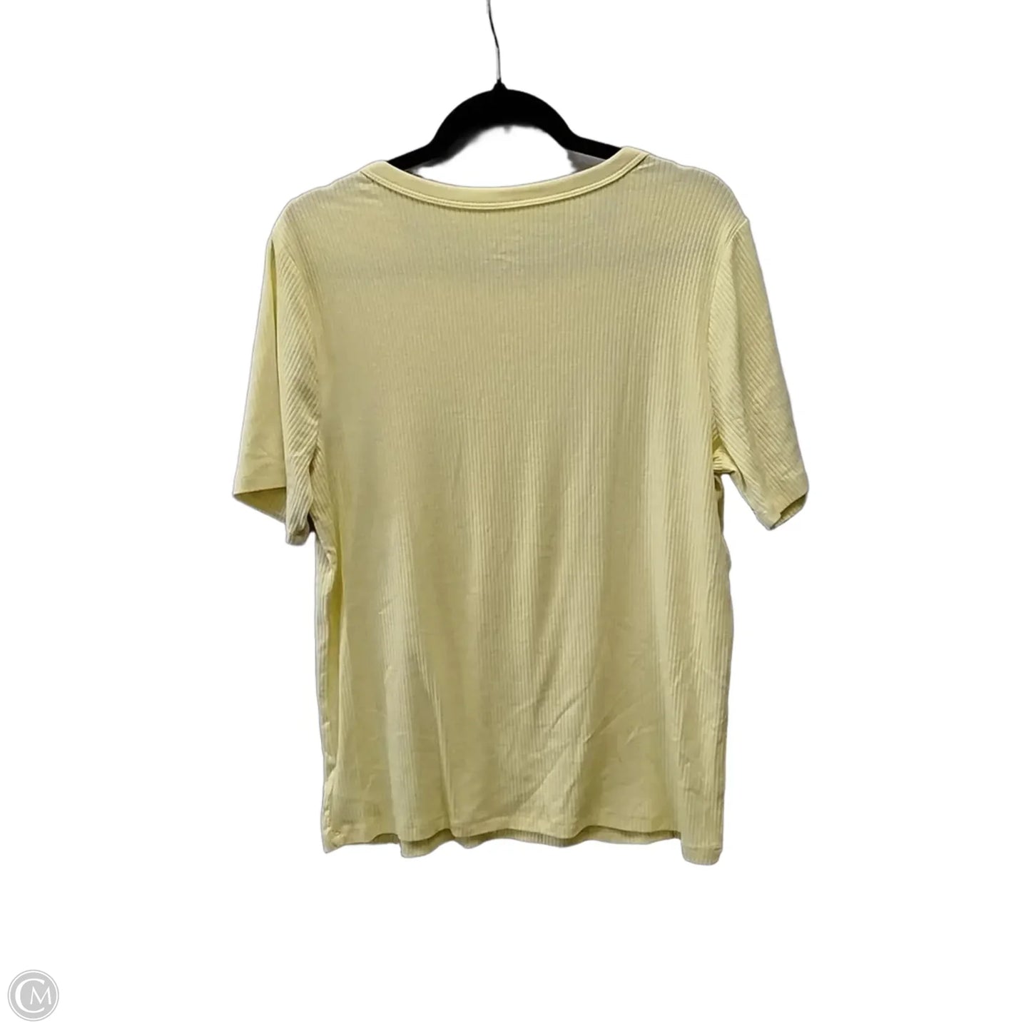 Top Short Sleeve Basic By A New Day In Yellow, Size: Xxl
