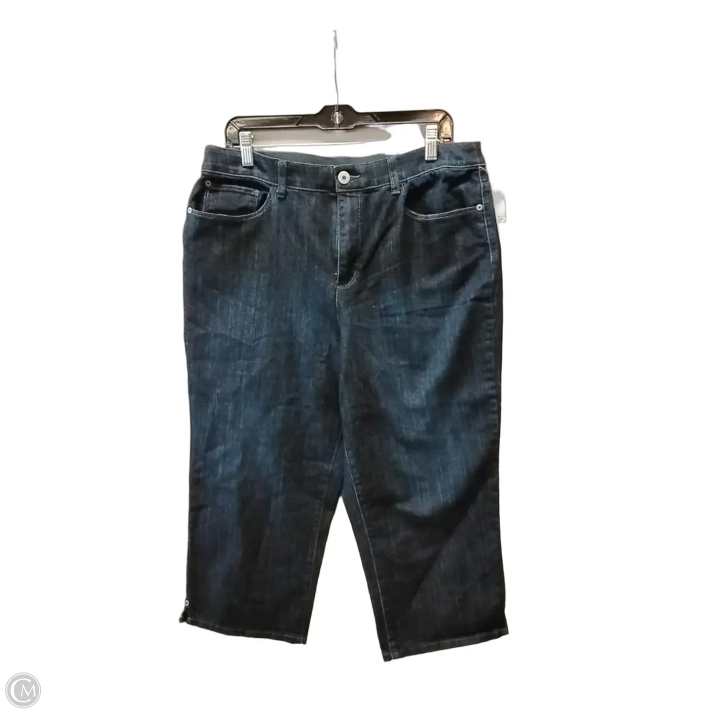 Jeans Cropped By Christopher And Banks In Blue Denim, Size: 14