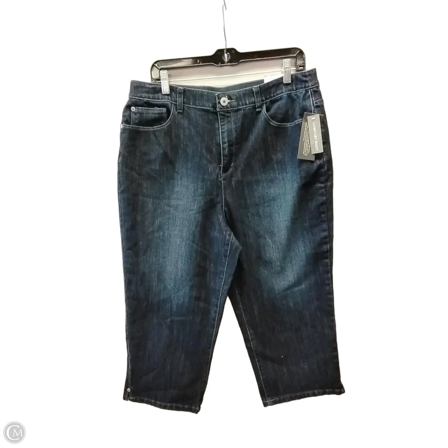 Jeans Cropped By Christopher And Banks In Blue Denim, Size: 14