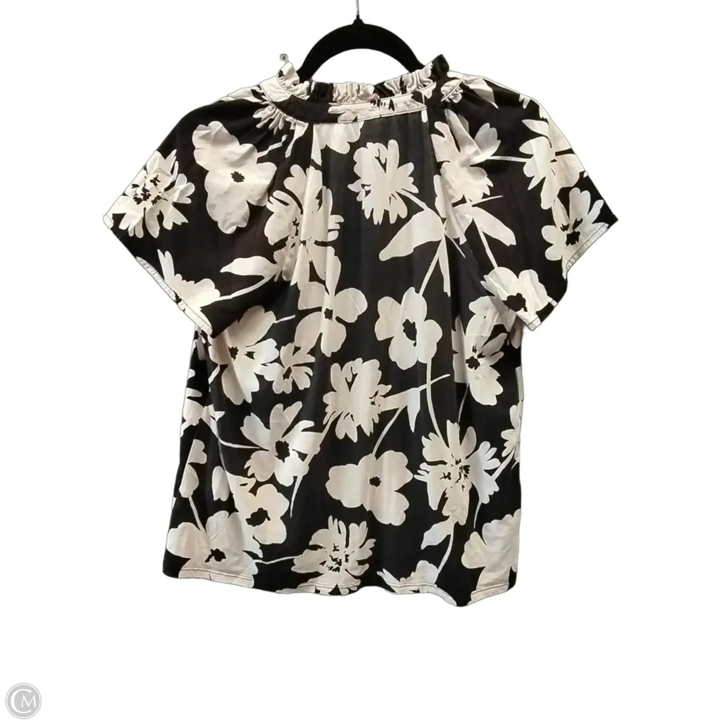 Top Short Sleeve By Loft In Floral Print, Size: S